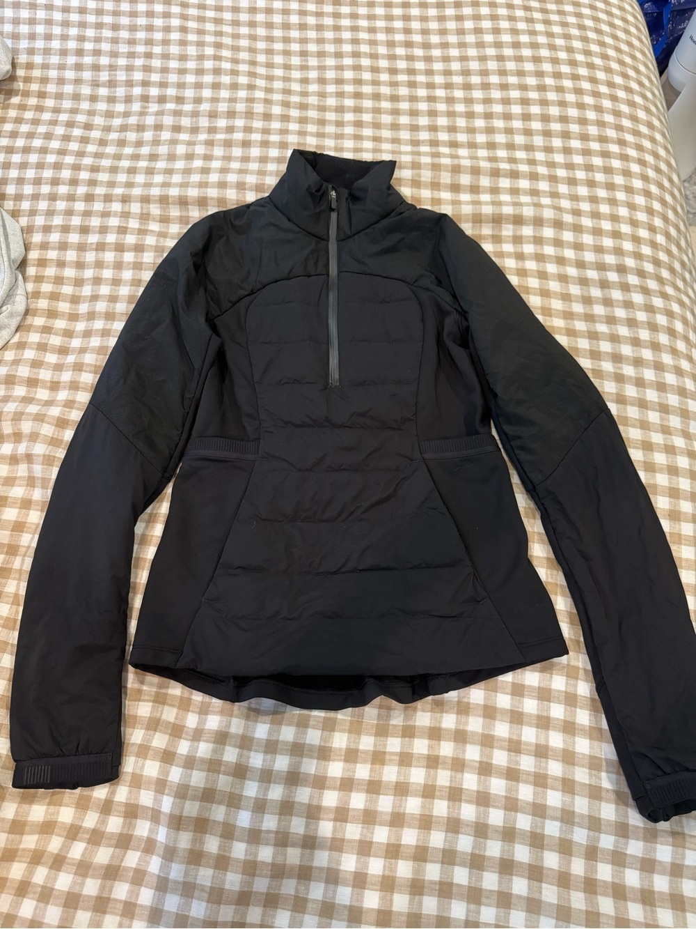lululemon down for it all pullover (black)